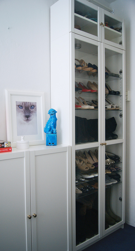 My Ikea Billy Shoe Closet And Lots Of, Small Billy Bookcase With Glass Doors