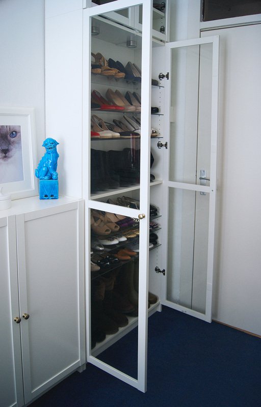 My Ikea Billy Shoe Closet And Lots Of, Billy Bookcase Used For Shoes
